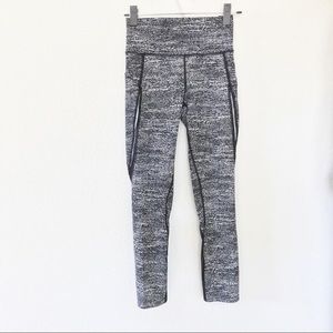 Lululemon Speckled and Mesh Cropped Leggings